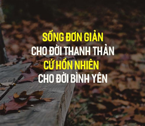 Thanh thản sống